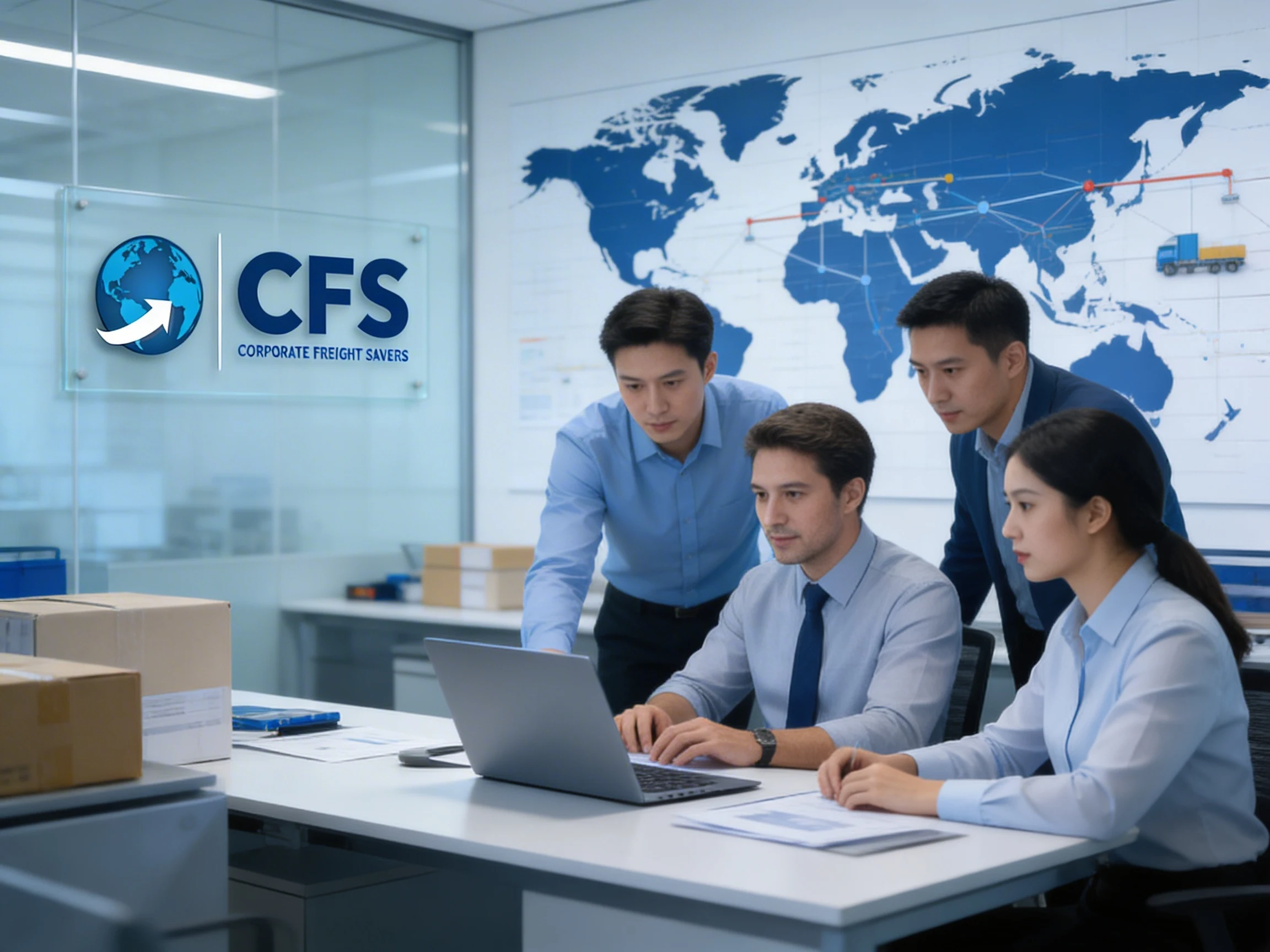 CFS team collaborating in logistics operations